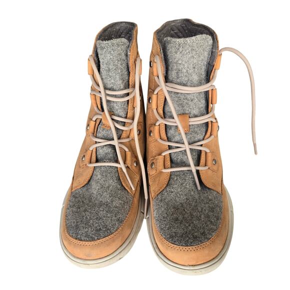 Women's Sorel Waterproof Explorer II Joan Boot Tawny Buff Lace Up Size 9.5 - Picture 2 of 7